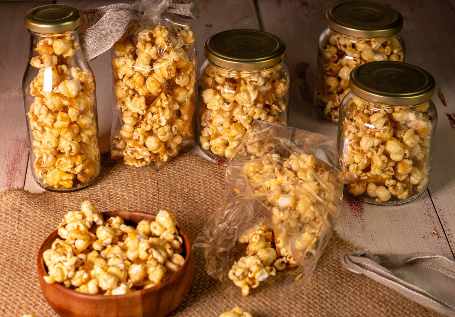 Gesalzenes Karamell Popcorn Toffee Popcorn Selbstgemacht Dailyvegan