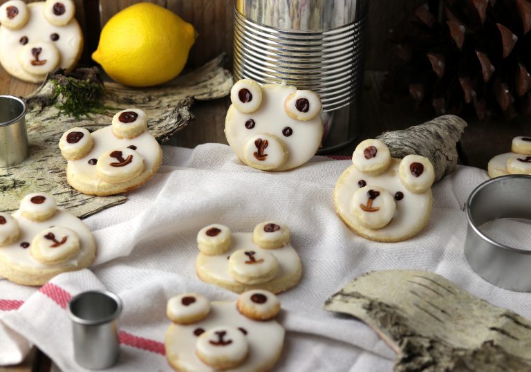 Zitronen-Vanille-Bärchen - süße, vegane Plätzchen - Dailyvegan