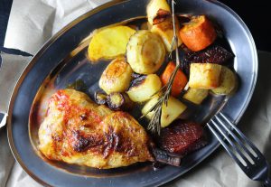 Crispy vegan chicken drumsticks