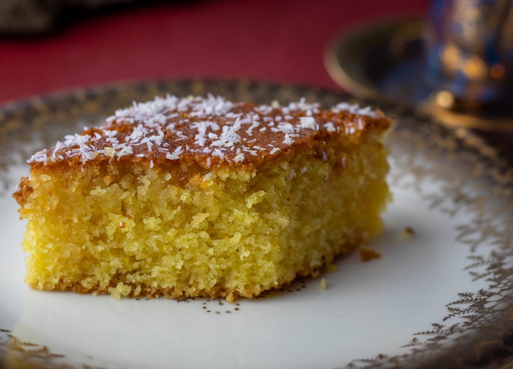 Revani - griechischer Grießkuchen mit Orange - Dailyvegan