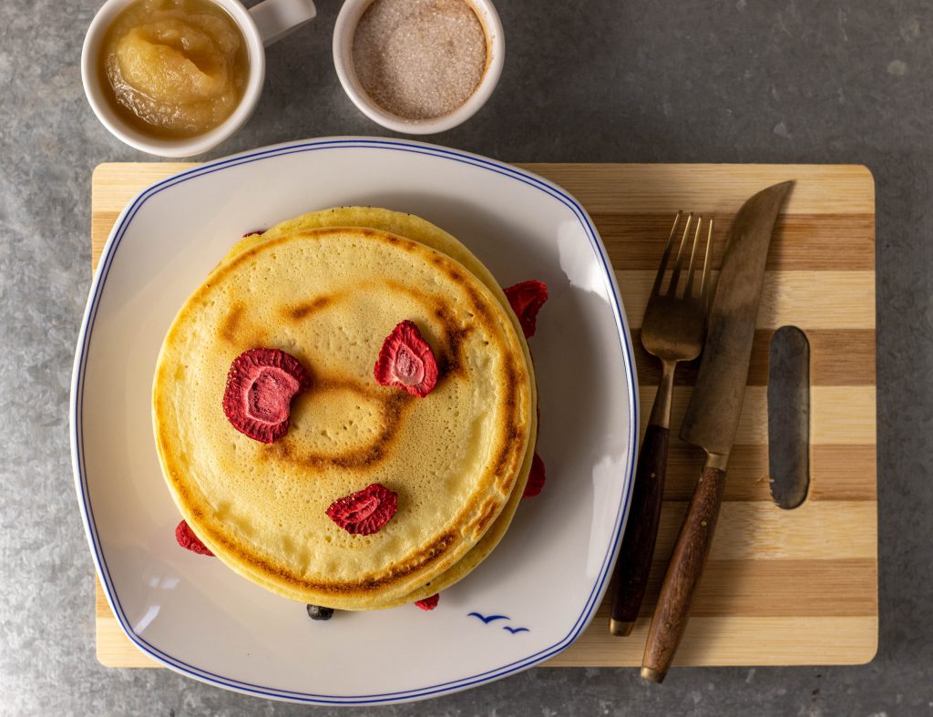 Mungobohnen Pfannkuchen, proteinreich und glutenfrei - herzhaft und süß