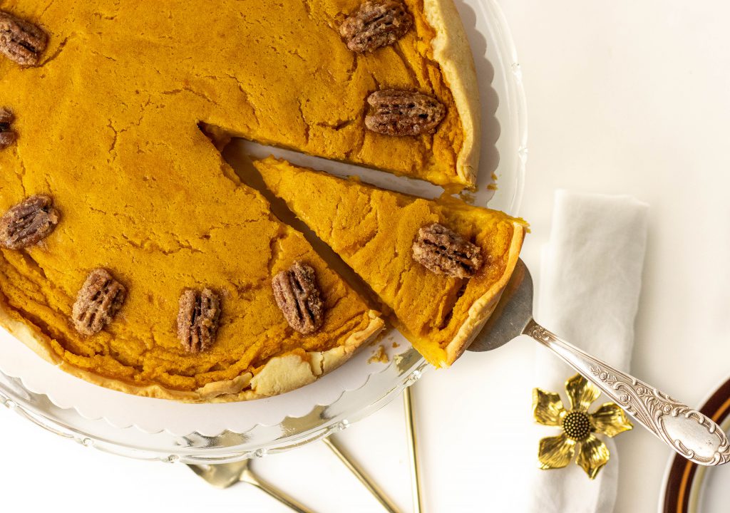 Meine rein pflanzliche Variante des Pumpkin Pie