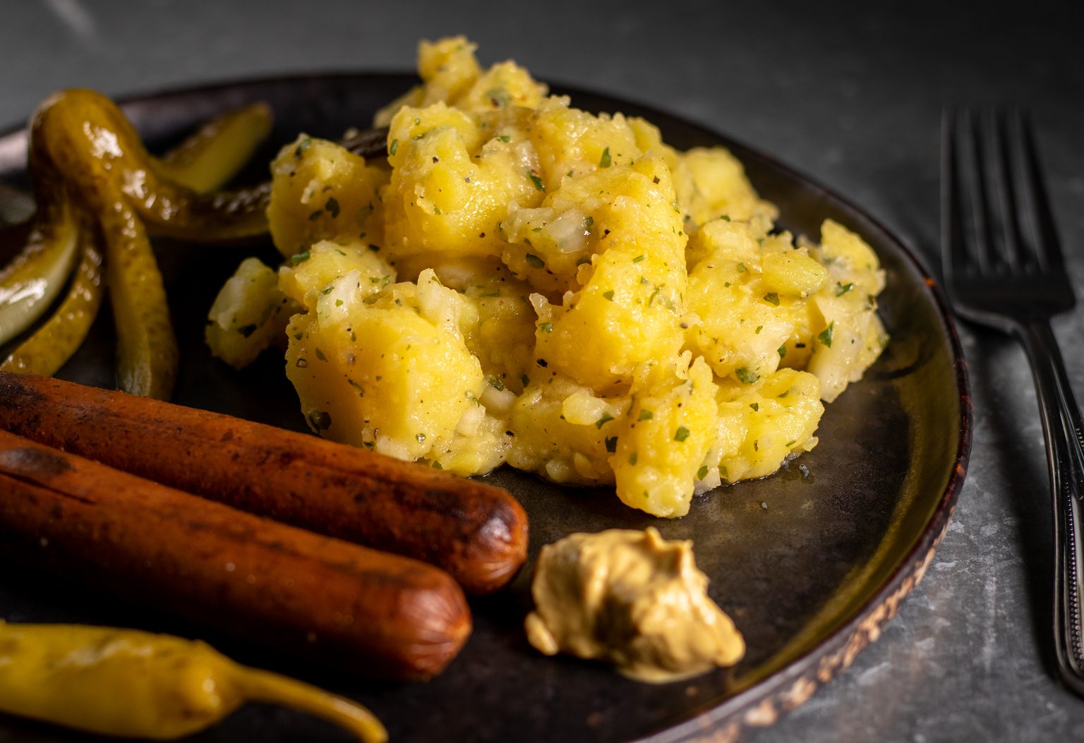 Schwäbischer Kartoffelsalat mit oder ohne Wiener - Dailyvegan