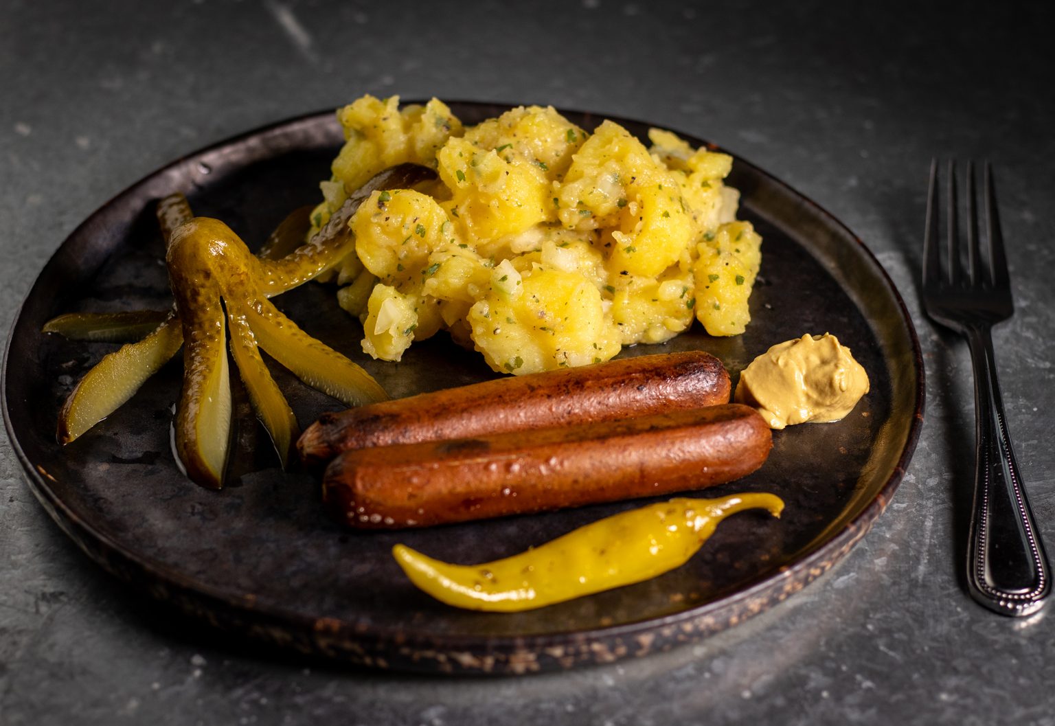 Schwäbischer Kartoffelsalat mit oder ohne Wiener - Dailyvegan