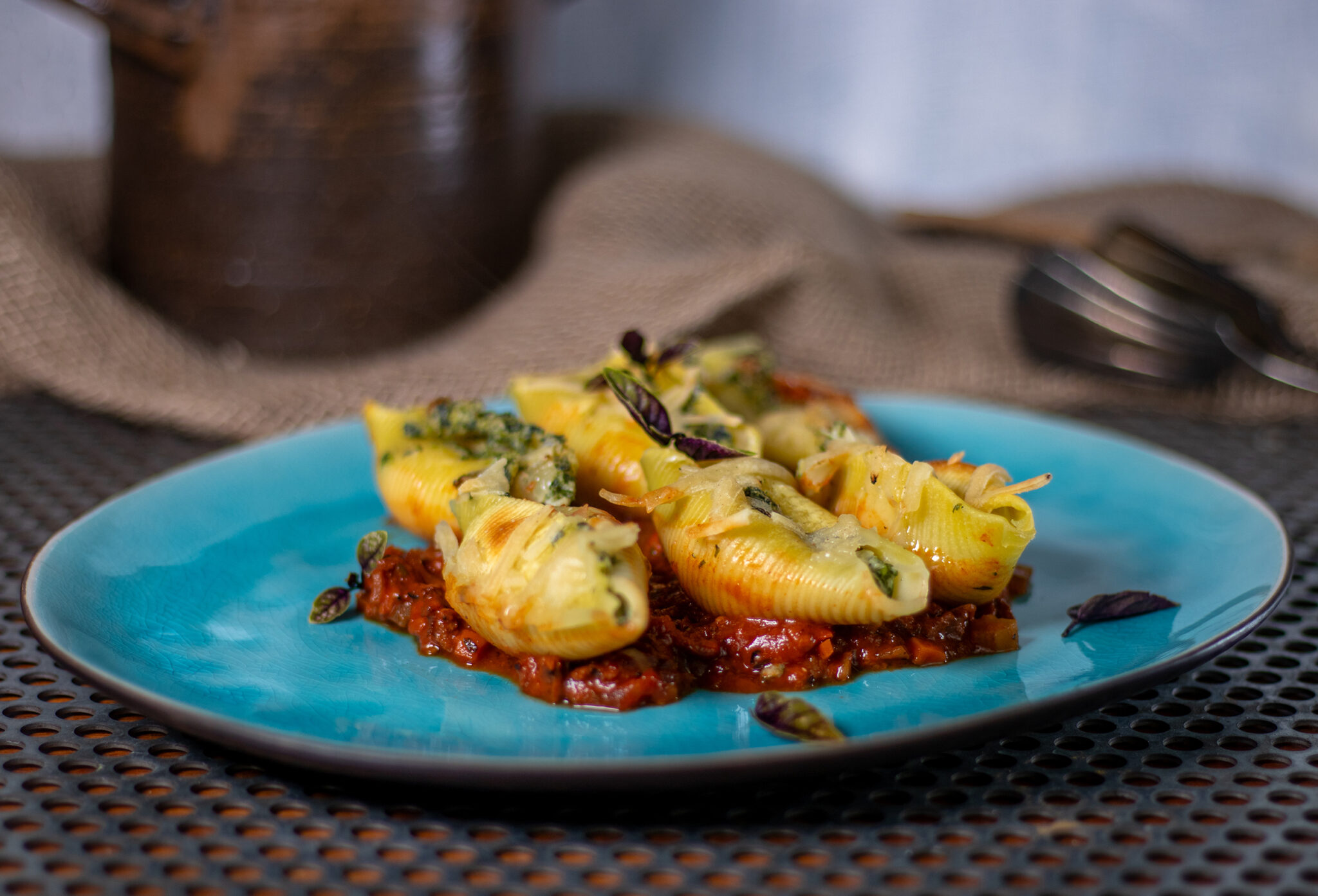 Muschelnudeln mit Ricotta Spinat Füllung Dailyvegan