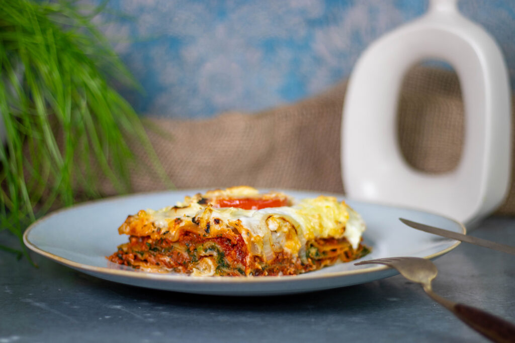 Lasagne Tricolore – die beste vegane Lasagne in drei Farben