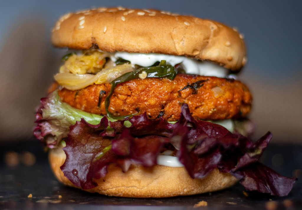 Kimchi-Burger - vegane Burger mit selbstgemachtem Kimchi