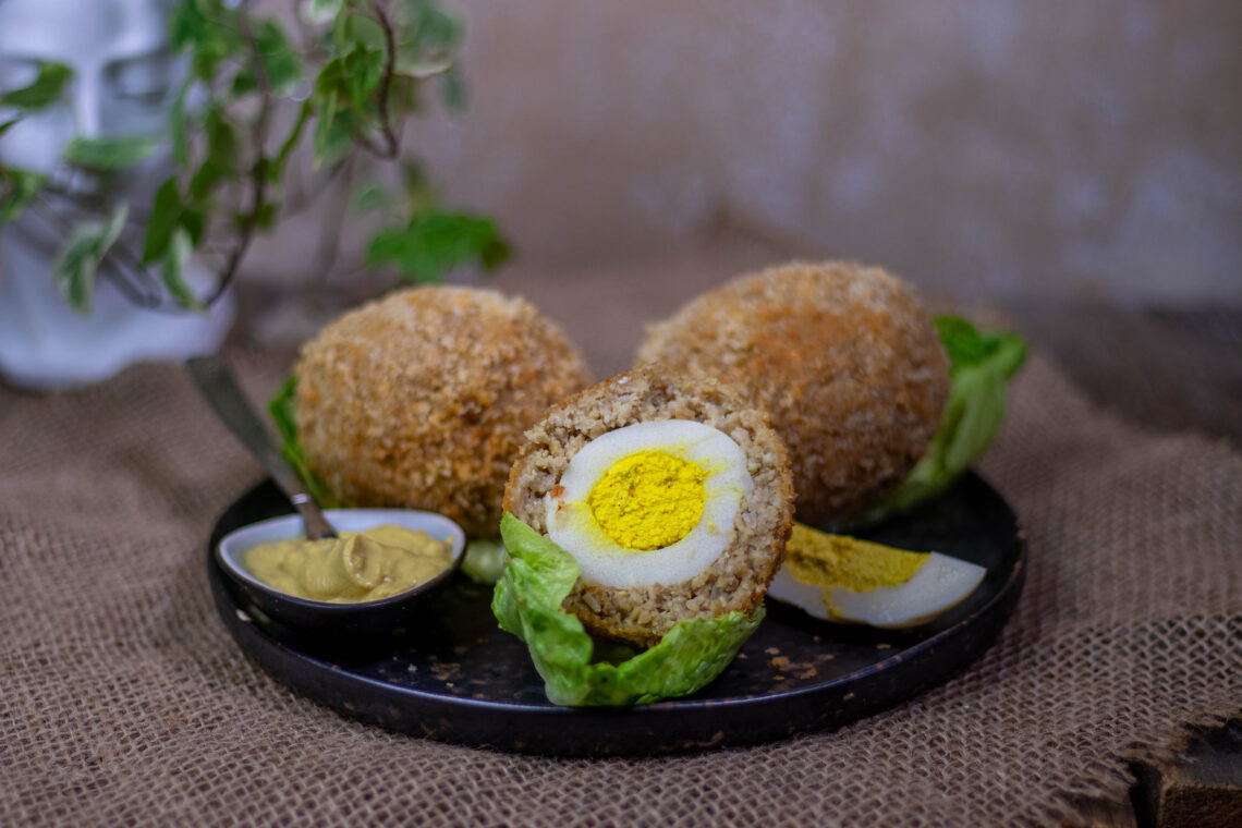 Scotch Eggs - Homemade vegan Scotch eggs