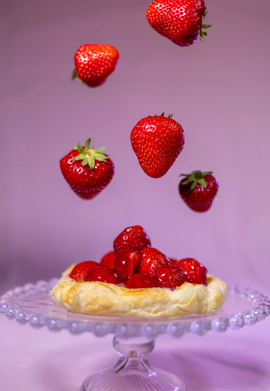 Erdbeerplunder - wie aus der Bäckerei und vegan