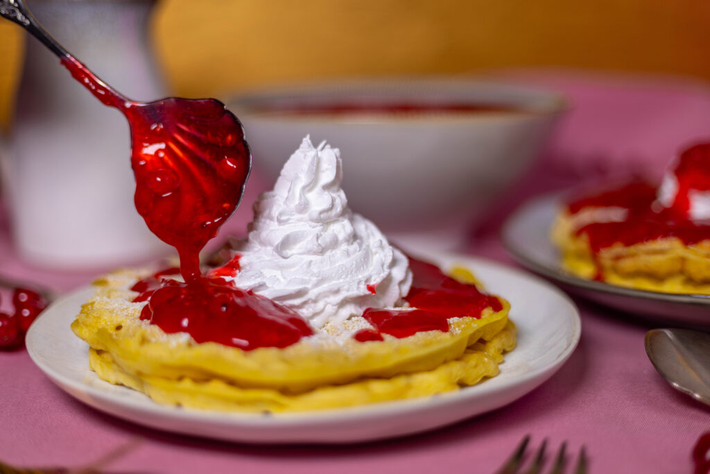 Zitronenwaffeln - vegan und innen fluffig, samtig weich und außen leicht knusprig