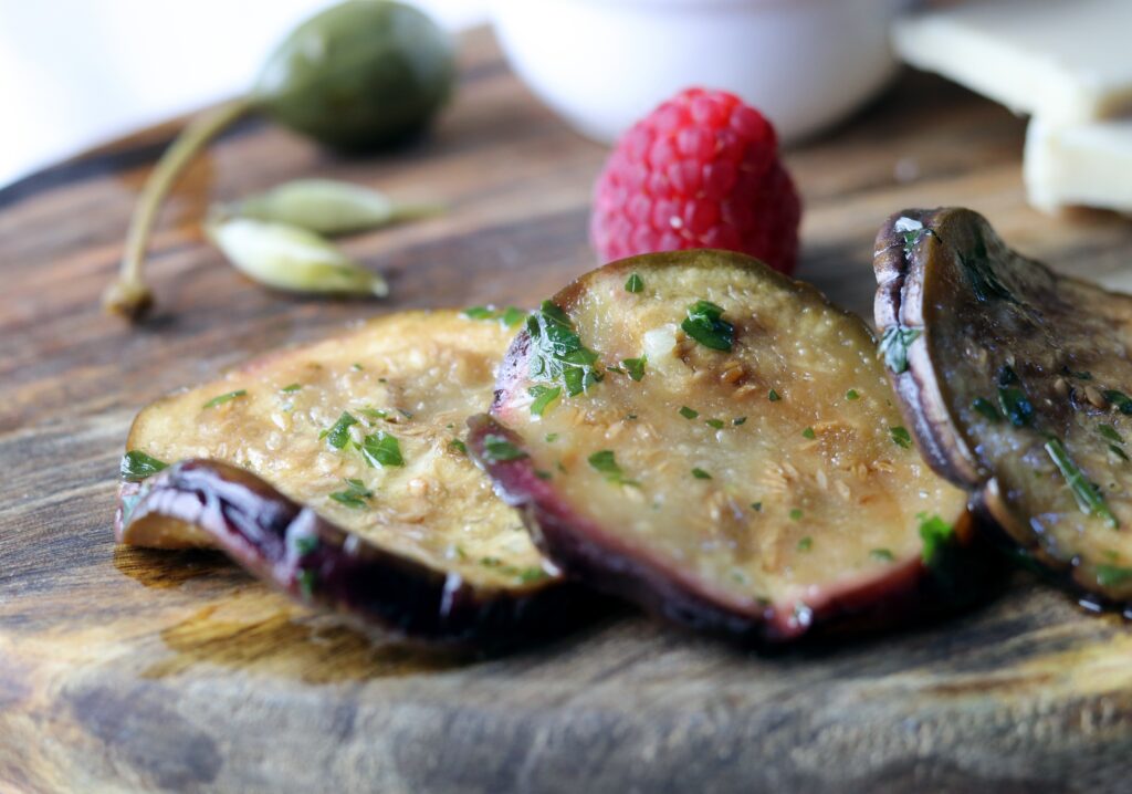 Pickled eggplants, simply homemade