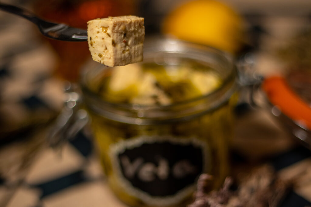 Vegan feta (Veta) is quick and easy to make