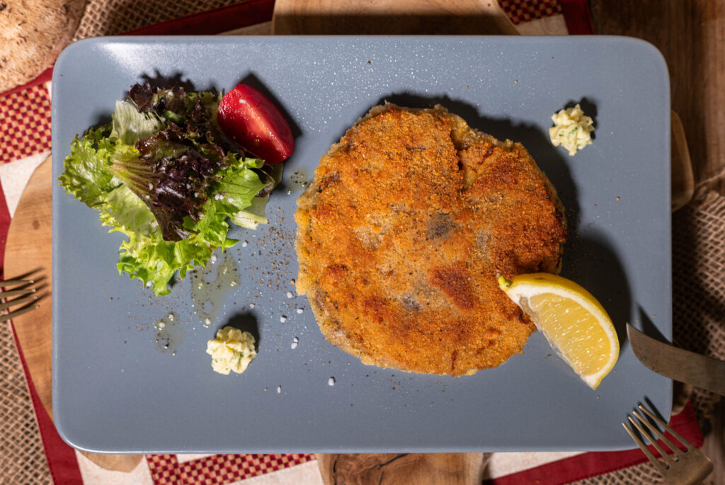 Das perfekte Schnitzel Cordon Bleu? Macht man am besten aus Parasolpilzen!