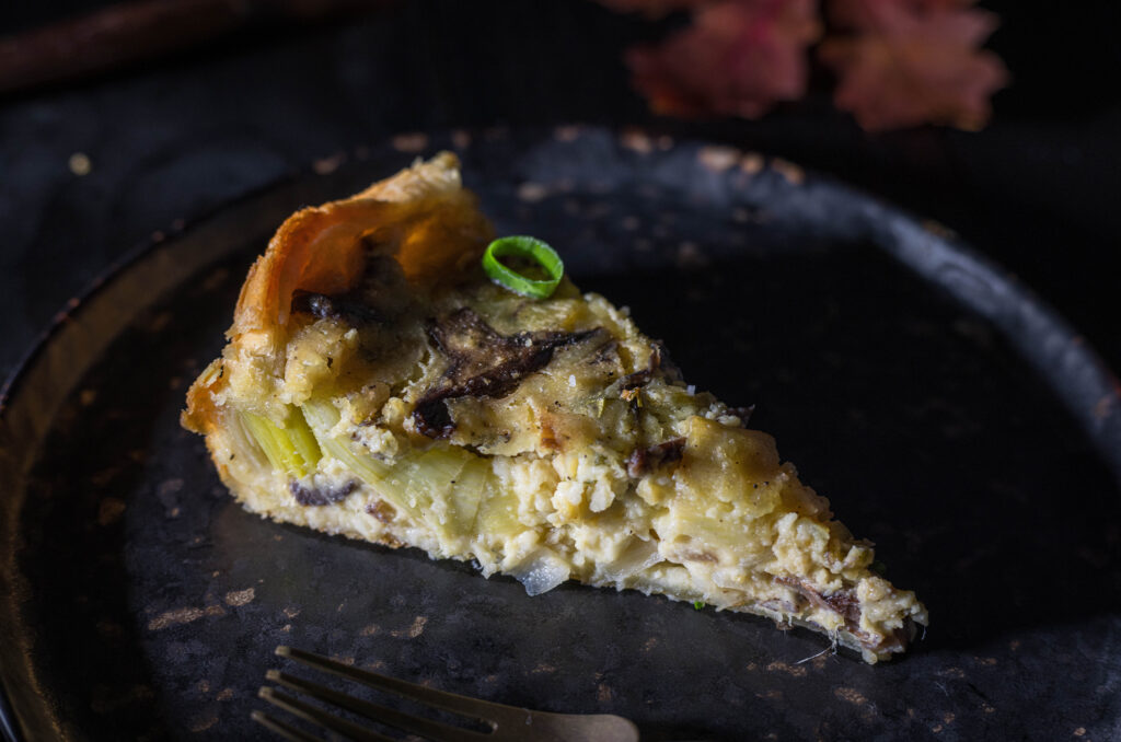 Meine Lauch-Pilz-Quiche schmeckt auch mit Champignons