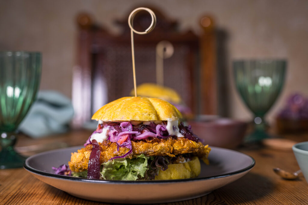 Mein Coleslaw als knackig-saftiges Element für Parasolburger.