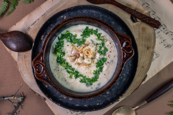 Köstliche Cremesuppe vom Schopftintling