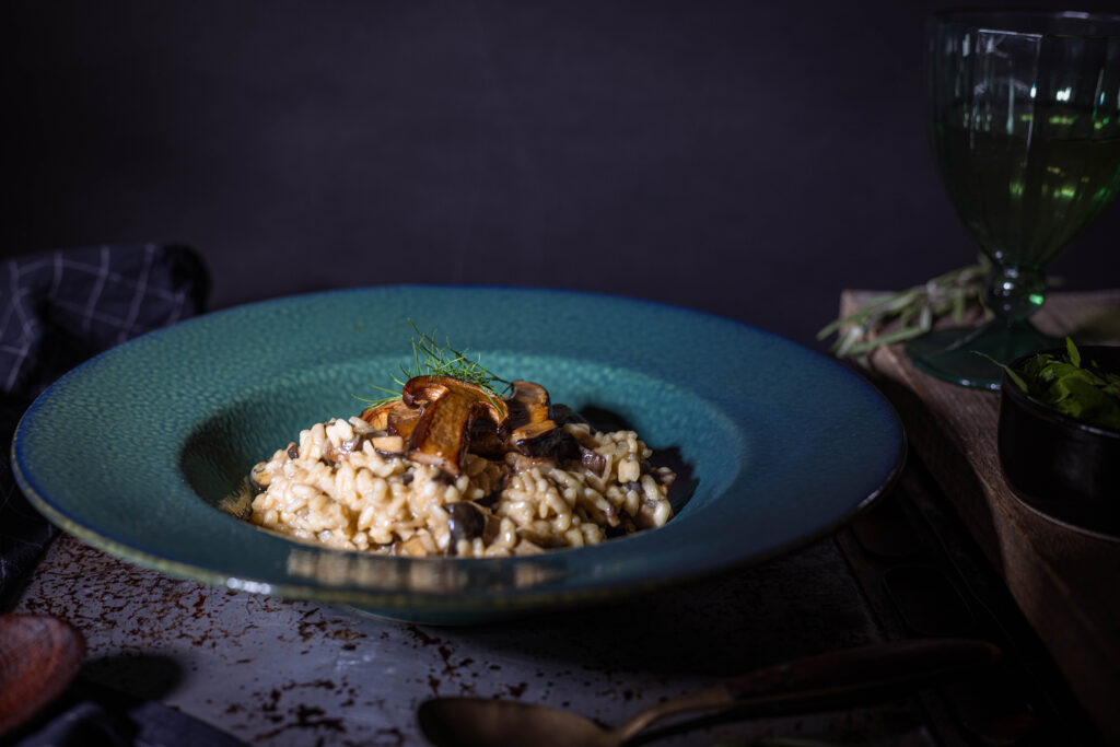 Auf die käsige Note wird in meinem veganen Risotto-Rezept nicht verzichtet