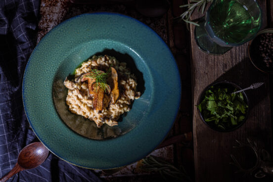 Steinpilz-Risotto mit frischen Steinpilzen