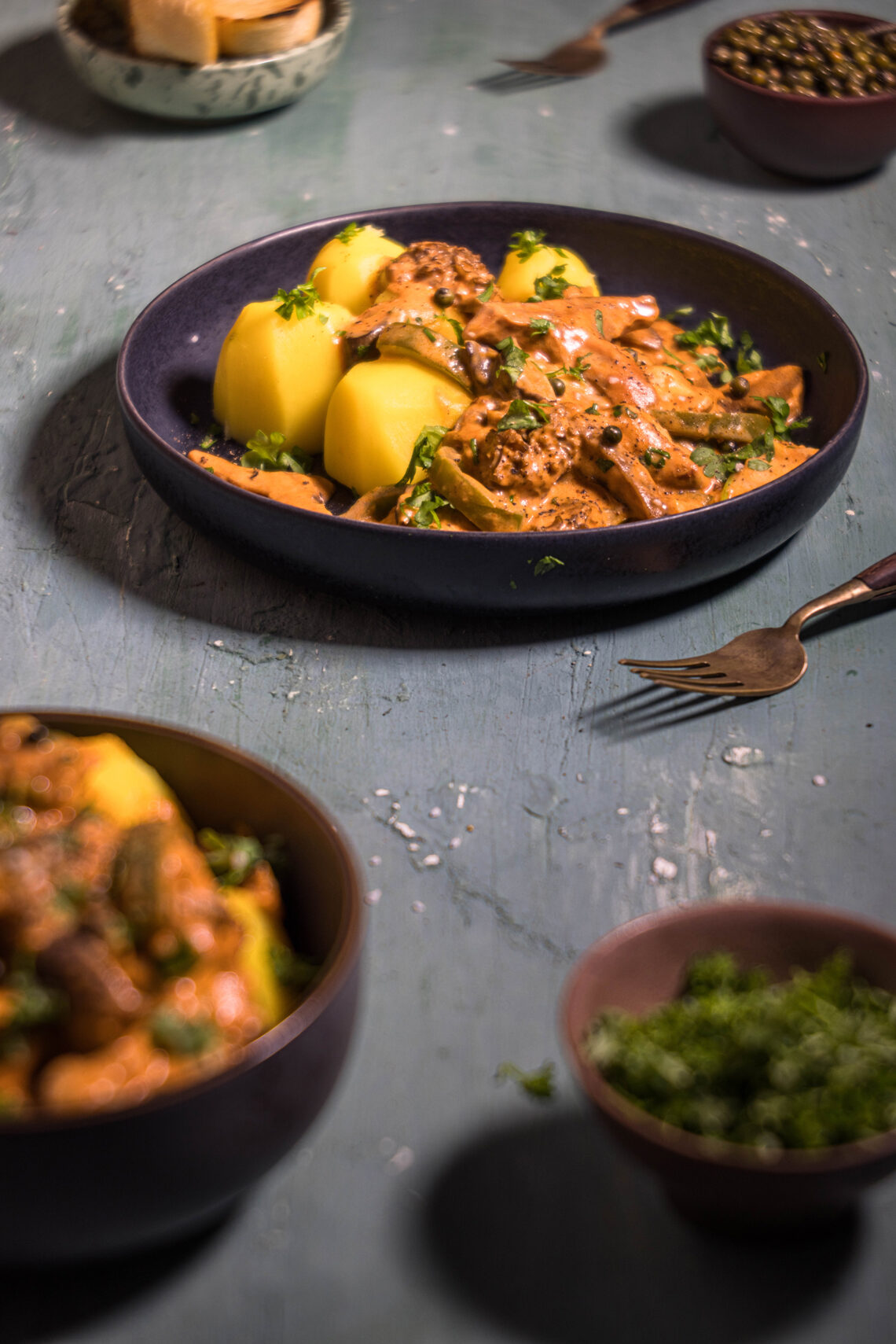 Waldpilzgulasch - mit frischen, selbst gesammelten Pilzen