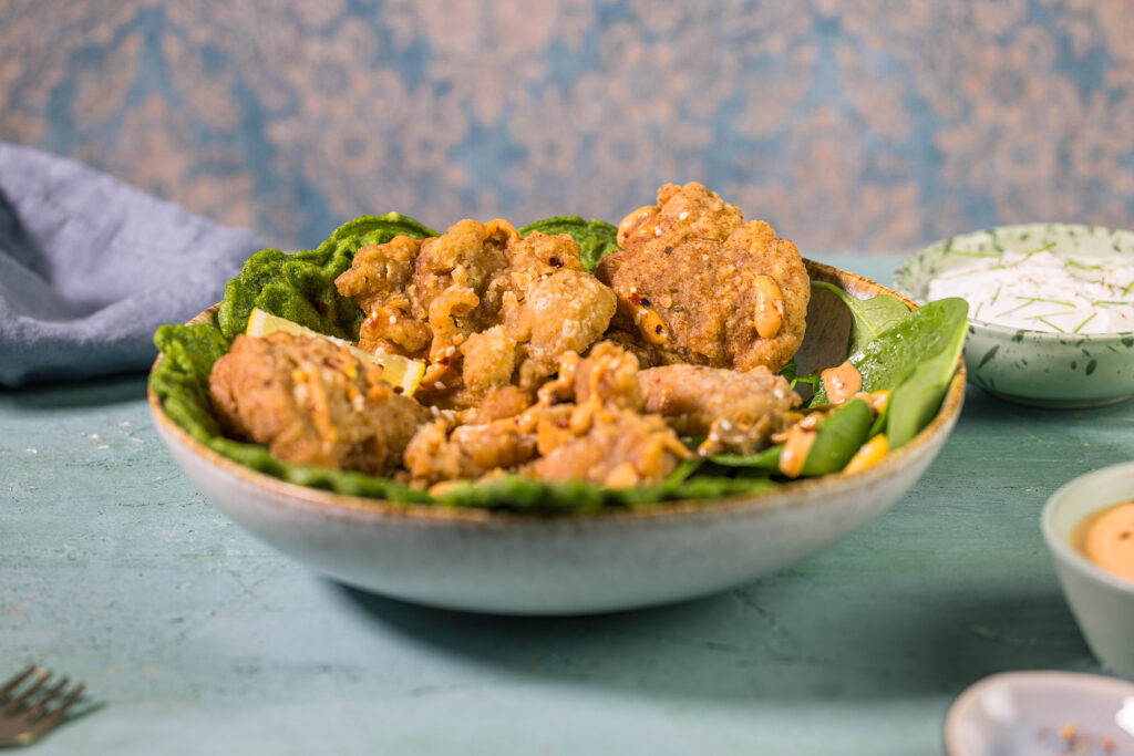 Vegane Nuggets nur aus natürlichen und einfachen Zutaten