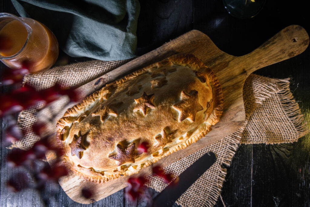 12. Das vegane Filet Wellington frisch aus dem Ofen.