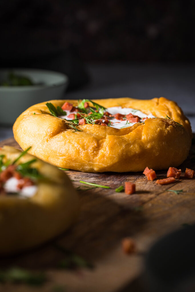 Langos - vegan - nach ungarischem Originalrezept